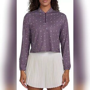 NWT Womens Size L Bad Birdie Blade UV 1/4 Zip Long Sleeve Golf Tennis Pullover